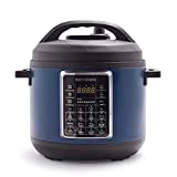 Blue Diamond Ceramic Nonstick, 16-in-1 6QT Electric Pressure Cooker, Slow Cooker, Rice Cooker, Yogurt Maker, Saute, Steamer and More, Programable, Dishwasher Safe Pot, PFAS-Free, Blue