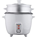 Brentwood TS-600S Rice Cooker and, Food Steamer, White