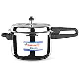 Butterfly Blue Line Stainless Steel Pressure Cooker, 7.5-Liter