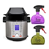 ChefWave Pressure Cooker and Air Fryer Swap Pot Multi-Cooker (6 Qt, 12 Presets) w/ 2 Green Oil Sprayers Bundle (3 Items)