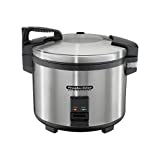 Hamilton Beach Proctor Silex Commercial 37560R Rice Cooker/Warmer, 60 Cups Cooked Rice, Non-Stick Pot, Hinged Lid, Stainless Steel Housing, 1 Year Warranty