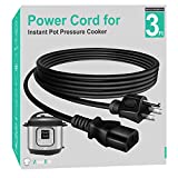 Zonefly Original Power Cord Compatible for Instant Pot Electric Pressure Cooker, Power Quick Pot, Rice Cooker, Soy Milk Maker, Microwaves and More Kitchen Appliances Replacement Cable
