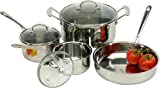 ExcelSteel Tri-Ply Cookware Set, 14 x 10 x 7.2