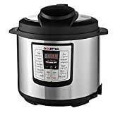 Gourmia GP600 Smartpot 8-in-1 Programmable MultiFunction Pressure Cooker Steamer Slow Cooker Cooking Pot, Stainless Steel, 6 quart, 1000W, Silver Free Recipe Book Included