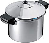 Kuhn Rikon DUROMATIC® Pressure Cooker 8.75” 6.3 qt family of 4 with side handles to save space