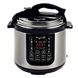 MegaChef MCPR120A 8 Quart Digital Pressure Cooker with 13 Pre-set Multi Function Features, Stainless Steel