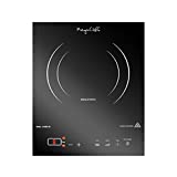 MegaChef 930110967M MC-1400 Portable 1400W Single Induction Cooktop with Digital Control Panel, Burner, Black