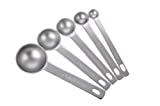 MIU France Stainless Steel Set of 5 Measuring Spoons
