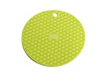 MIU France round green silicone pot holder