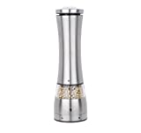 MIU France Stainless Steel One-Touch Electric Pepper Grinder with Light