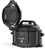 Ninja OP350co Foodi 9-in-1 Pressure, Broil, Dehydrate, Slow Cooker, Air Fryer, and More, with 6.5 Quart Capacity and a High Gloss Finish (Black) - Renewed