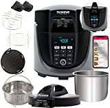 NuWave Duet Pressure Cooker, Air Fryer & Grill Combo Cooker with Removable Pressure and Air Fry Lids, 6qt Stainless Steel Pot, 4qt Stainless Steel