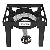 ROVSUN Portable Propane Burner 200,000BTU, High Pressure Gas Cooker for Outdoor Cooking Camping Picnic Patio Home Brewing, 20PSI Adjustable Regulator