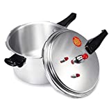 LUNM 3/4/5L Aluminium Alloy Kitchen Pressure Cooker Gas Stove Cooking Energy-Saving Safety Protection Cooker for Outdoor Camping Cookware(18cm)