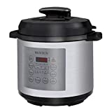 Bonnlo 6.6 Quart 13-in-1 Electric Pressure Cooker, Multi-Functional Programmable Pressure Cooker, Rice Cooker, Egg Cooker, Bake, Simmer, Steamer, Warmer and More (Silver)