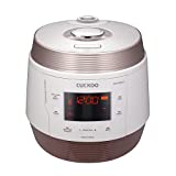 CUCKOO CMC-QSB501S | 5QT. Premium 8-in-1 Electric Pressure Cooker | 10 Menu Options: Slow Cooker, Sauté, Steamer, Yogurt, Soup Maker & More, Stainless Steel Inner Pot, Made in Korea | White/Copper
