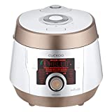 Cuckoo Multi Pressure Cooker, CMC-ASB501F, A50 Premium Series 8 in 1 (Pressure, Slow, Rice Cooker, Browning Fry, Steamer, Warmer, Yogurt, Soup Maker)18+ Smart Options, Stainless Steel, 5QT, GOLD/WHITE