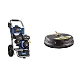 Westinghouse WPX3200 Gas Powered Pressure Washer 3200 PSI and 2.5 GPM, Soap Tank and Five Nozzle Set, CARB Compliant & Karcher 15-Inch Pressure Washer Surface Cleaner Attachment, 3200 PSI Rating