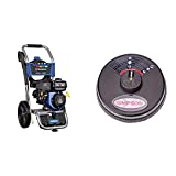 Westinghouse Outdoor Power Equipment WPX3400 Gas Powered Pressure Washer, Blue & Simpson Cleaning 80165, Rated Up to 3700 PSI Universal 15'' Steel Surface Scrubber, Plain