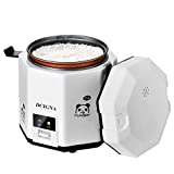 DCIGNA 1.2L Mini Rice Cooker, Electric Lunch Box, Travel Rice Cooker Small, Removable Non-stick Pot, Keep Warm Function, Suitable For 1-2 People - For Cooking Soup, Rice, Stews, Grains & Oatmeal