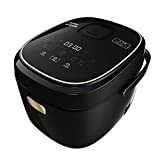 Joydeem Electric Rice Cooker FD30AE with Ceramic Inner Pot, 6-cup(uncooked)，Porridge and Soup maker，Black