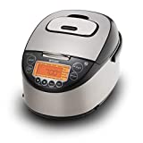 Tiger Corporation JKT-D18U 10-Cup (Uncooked) IH Rice Cooker, black & stainless steel