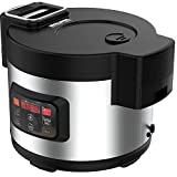 Wantjoin Commercial rice cooker,Rice warmer 10L/13L (40-CUP /52 CUP UNCOOKED)360-degree three-dimensional insulation,Non-stick Inner Pot Rice Cooker (13L with Smart panel)