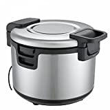 Rice Warmer Commercial,Non-stick Inner Pot, Efficient Insulation Electric Rice Warmer, Stainless Steel,19 L/20QT-Large