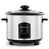 Continental Electric PS75068 Rice Cooker, 12-Cup (Cooked), Silver