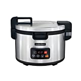 Hamilton Beach Commercial 90 Cup Rice Cooker, Warmer, Stainless Steel (37590)