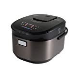 Buffalo Titanium Grey IH SMART COOKER, Rice Cooker and Warmer, 1.8L, 10 cups of rice, Non-Coating inner pot, Efficient, Multiple function, Induction Heating (10 cups)