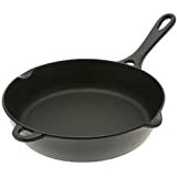 Iwachu 9-1/2' Cast Iron Frying Pan, Medium, Black