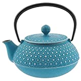 Iwachu Japanese Iron Tetsubin Teapot, Turquoise