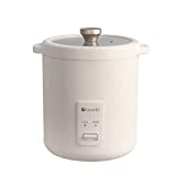 soseki Small Rice Cooker, 2 Cups Uncooked Mini Rice Cooker, 1.2L(1.3 QT) Protable Rice Cooker For 1-2 people, 120V Rice Maker For Oatmeal,Macaroni,Borscht,Hot Pot