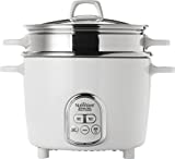 Aroma Housewares NutriWare 14-Cup (Cooked) Digital Rice Cooker and Food Steamer, White