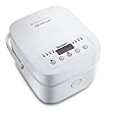 Tenavo Digital Mini Rice Cooker 4 Cups Uncooked, 2L Rice Cooker Small, Portable Rice Cooker Small for 3-4 People, Travel Rice Cooker, Multi-cooker with 8 Smart Programs, 400W, White