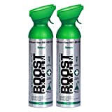 Boost Oxygen Supplemental Oxygen to Go | All-Natural Respiratory Support for Health, Wellness, Performance, Recovery and Altitude (10 Liter Canister, 2 Pack, Natural)