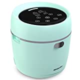 Mishcdea Small Rice Cooker 3 Cups Uncooked, 0.8L Mini Rice Cooker Personal Size for 1-2 People, Portable Rice Cooker Multifunction with Timer Delay & Keep Warm, Smart Touch-Screen, Nonstick Inner Pot, Aqua