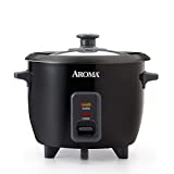 Aroma Housewares 6-Cup (Cooked) / 1.5Qt. Rice & Grain Cooker (ARC-363NGB),Black,6-Cup Cooked / 3-Cup Uncooked