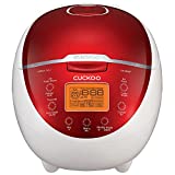 CUCKOO CR-0655F | 6-Cup (Uncooked) Micom Rice Cooker | 12 Menu Options: White Rice, Brown Rice & More, Nonstick Inner Pot, Designed in Korea | Red/White
