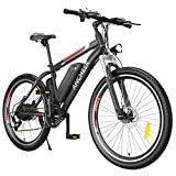 ANCHEER 500W/250W Electric Bike Electric Mountain Bike for Adult, 26' Electric Commuter Bicycle 20Mph with Removable 12.5Ah/8AH Battery, Professional 21 Speed Gears