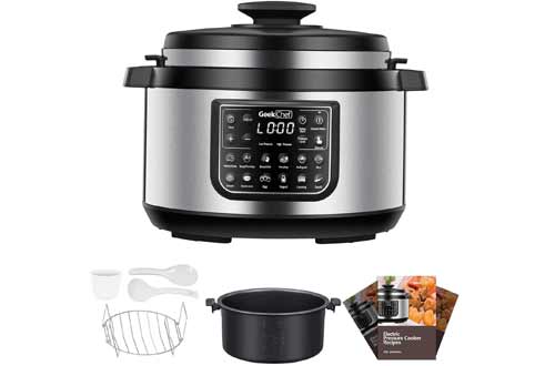 Geek Chef 8 Qt 12-in-i Multiuse Programmable Electric Pressure Cooker Oval