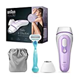 Braun IPL Hair Removal for Women and Men, Silk Expert Pro 3 PL3111 with Venus Smooth Razor, FDA Cleared, Permanent Reduction in Hair Regrowth for Body & Face, Corded