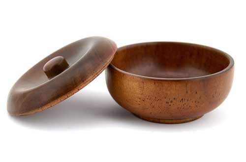 Grandslam Wooden Shaving Bowl with Lid