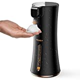 FESMEY Premium Automatic Foam Soap Dispenser Foaming Touchless Soap Dispenser Black,350ml/12oz Waterproof Sensor Dispenser, Battery Operated Auto Soap Foaming Dispenser