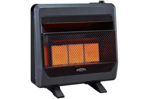 Bluegrass Living B30TNIR-BB Natural Vent Free Infrared Gas Space Heater