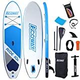 Inflatable Stand Up Paddle Board with Accessories, SUP, 10'6 ×32'×6' Non-Slip - Paddle Boards for Adults, Stand Up Paddle Board with Backpack & Hand Pump