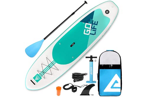 Leader Accessories 10'6" Inflatable Stand Up Paddle Board with Fins