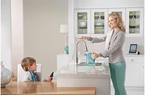 Two-Sensor Touchless One-Handle Pulldown Kitchen Faucet