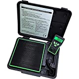 AiCooler Digital Refrigerant Electronic Charging/Recover Scale, Freon Charging for HVAC/AUTO 220lbs(100kg), with LCD Display and LED Backlight, Free 9V Batteries and a Durable Carrying Case